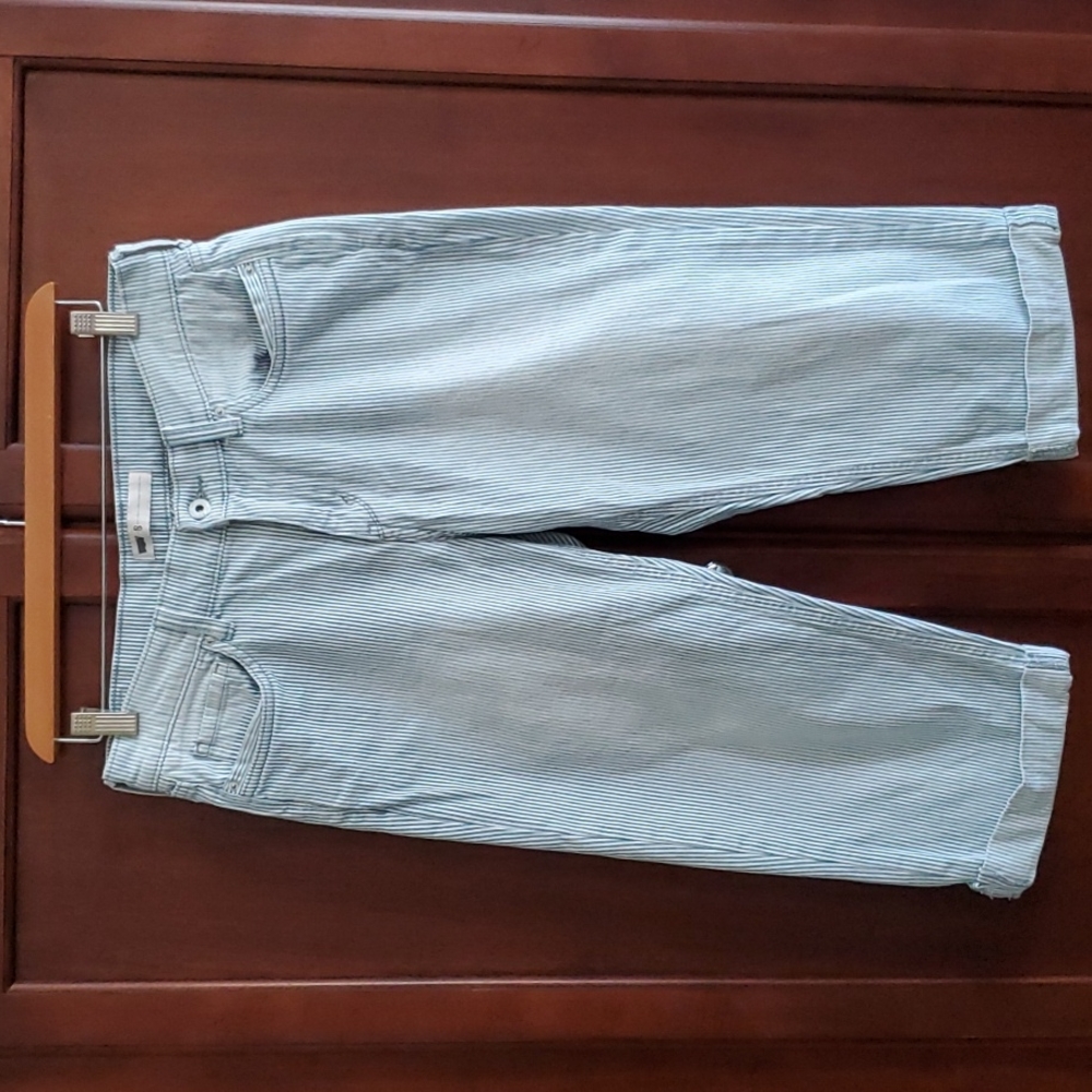 Levi's Pinstripe Capri Jeans